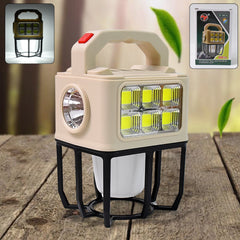 Solar Trail Lantern illuminated outdoors