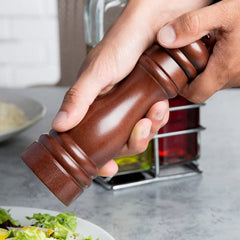 SpiceCraft wooden pepper grinder in kitchen setting