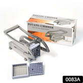 French fries & potato chips cutter machine with two interchangeable blades