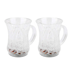 LED Light-Up Party Cups - Flashing Water-Activated Drinking Glasses with Handle (2-Piece)