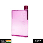 Leak-proof A5 size notebook water bottle in blue color