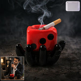 premium ceramic ashtray dice shape decorative bowl ashtray