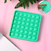 Premium Square Silicone Pop It Fidget Toy front view