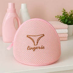 Lingerie Wash Bag – Dome-Shaped Protective Mesh Laundry Pouch with Zip Closure (1 Pc)