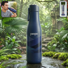 Pexpo Infinity Art vacuum insulated stainless steel water bottle