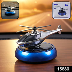Close-up of solar powered helicopter air freshener