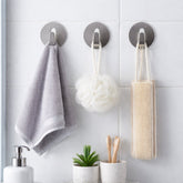 Heavy duty stainless steel self-adhesive hook on wall