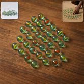Approx 35 colorful vintage style glass marbles