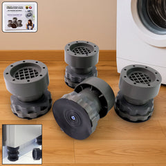 Adjustable anti-vibration pads for washing machine and refrigerator