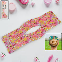 Knotted wire fashion hair band for women in floral design