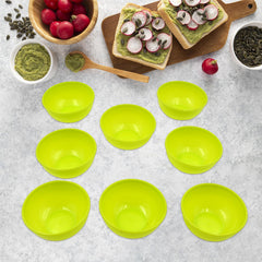 Plastic bowls arranged showcasing microwave safety