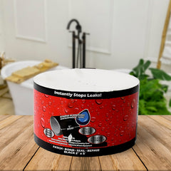 Close-up of waterproof sealing tape texture