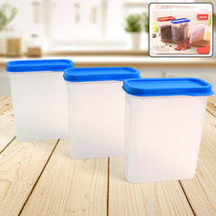 Apex Glory 3-piece food containers with blue lids