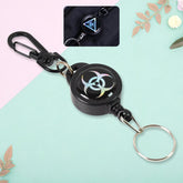 Safety Anti-Lost Retractable Key Chain with Steel Wire