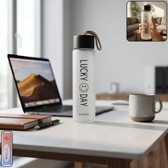 premium frosted glass bottle