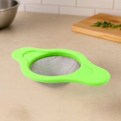 Plastic frame fine mesh kitchen strainer