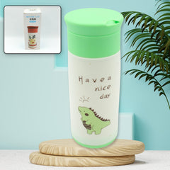 Outdoor Sport Glass water bottle 350ml leak proof BPA-free for travel cold and hot water glass water bottle with daily water intake for gym and children, Home, Travel, Office Use (350ml)