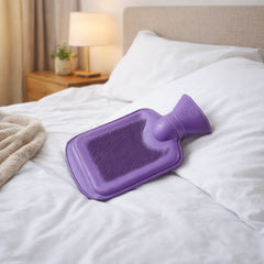 Soft rubber hot water bag 21x12 cm for pain relief