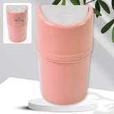 Mini Trash Can with Lid on Desk