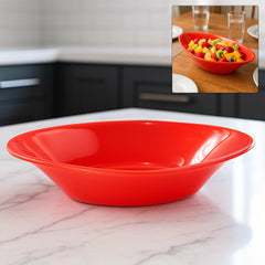 Plastic Marin Serving Bowl Red Top View
