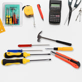 7-Piece Hand Tool Kit with Magnetic Wristband showing tools and wristband