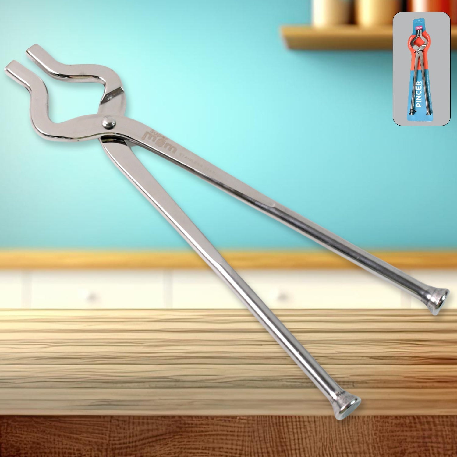 Premium Kitchen Tool Stainless Steel Full Round Pincer