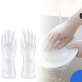 Durable multipurpose PVC cleaning gloves in kitchen setting
