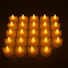 Festival Decorative LED Tealight Candles – Battery Operated for Party, Wedding, Birthday & Gifts (24 Pc Set)