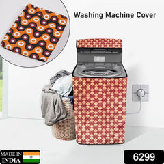 Printed Design Washing Machine Cover