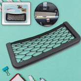 Car seat side storage mesh organizer for phone and purse
