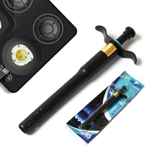 CookAura stainless steel gas lighter with ergonomic handle