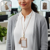 PU Leather Card Holder Wallet with Button Strap (1 Pc)