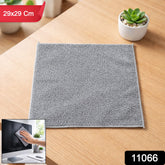 Microfiber cleaning cloth on white background
