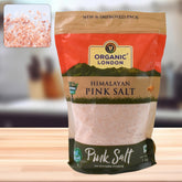 Organic Himalayan Pink Salt pack with Hima Glow branding