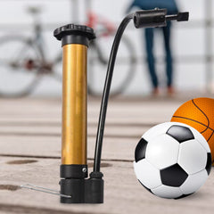 Gold plated portable metal hand air pump