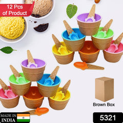 Pack of ice cream bowls in colorful box