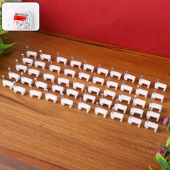 Detailed look at 8mm nail cable clip plastic holder and steel nail