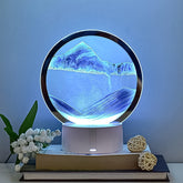 5 Color Light Moving Sand Art Picture in Glass Frame