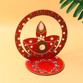 Traditional Wooden Handcrafted Diya Holder