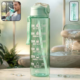 900ML Motivational Water Bottle front view