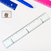 20 cm transparent plastic ruler showing clear markings