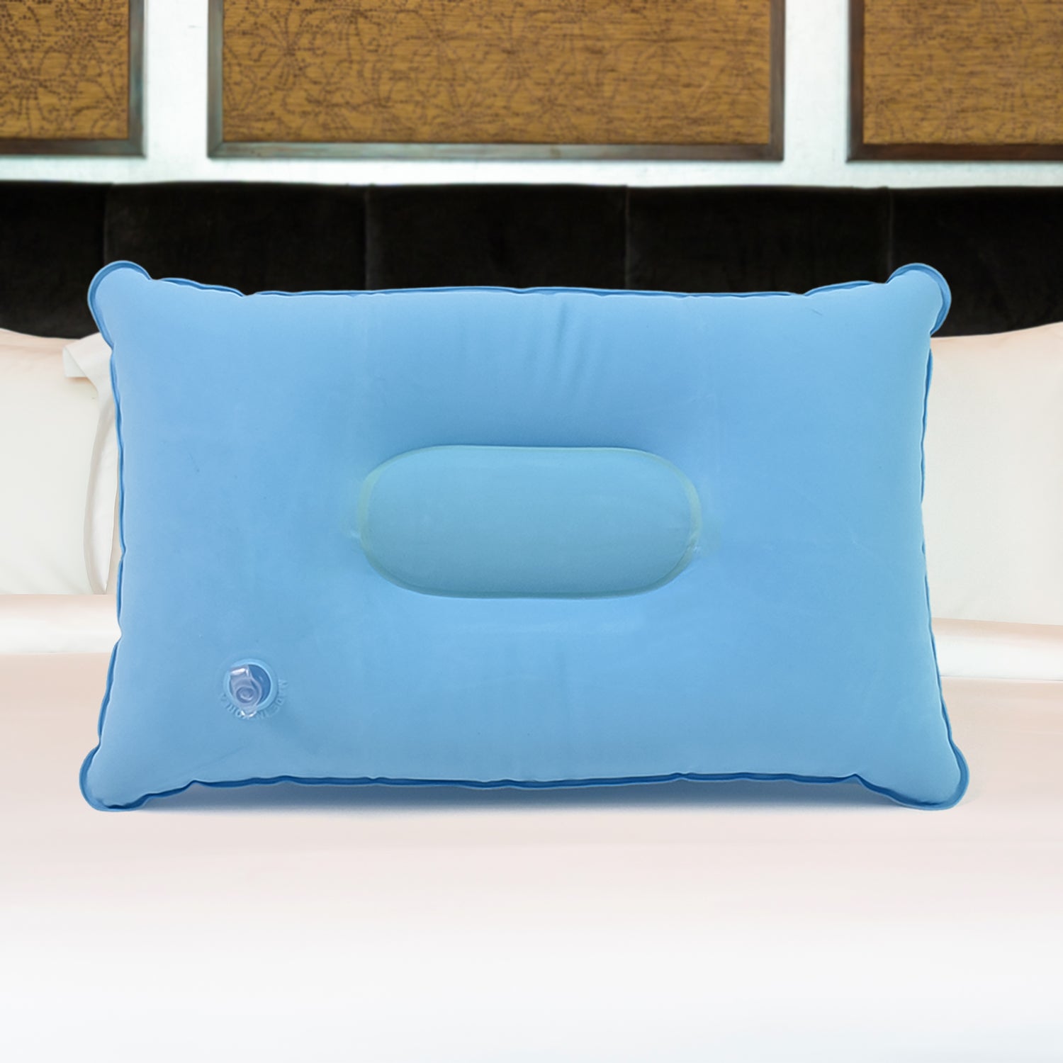 Inflatable travel pillow by JourneyMate