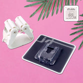 Wall mounted mop & broom holder organizing cleaning tools