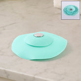2-in-1 Light Green Silicone Sink Strainer and Seal Cover