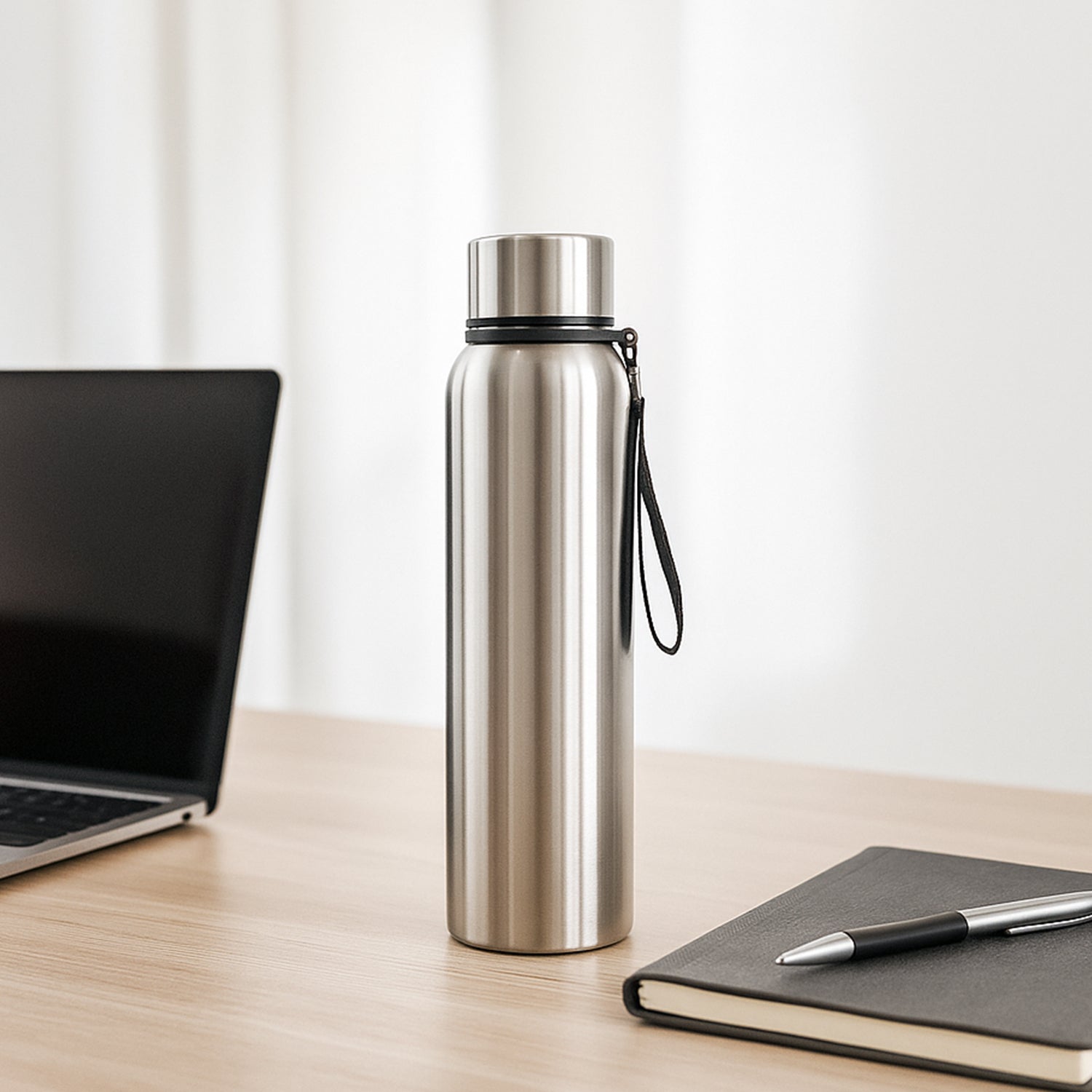 DeoDap Stainless Steel Water Bottle 1000ml - main
