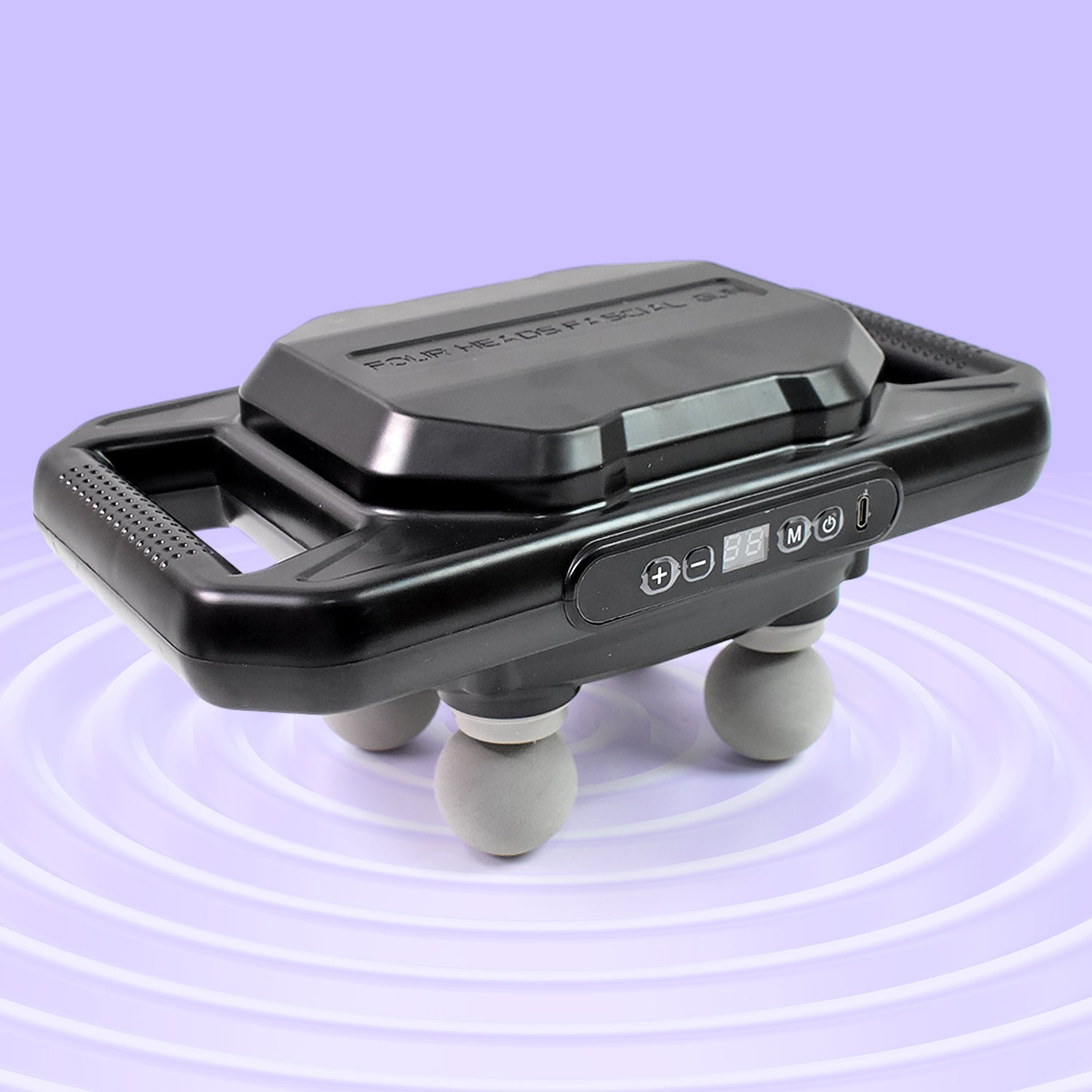 Handheld 4-Head Deep Tissue Massage Gun in mixed color