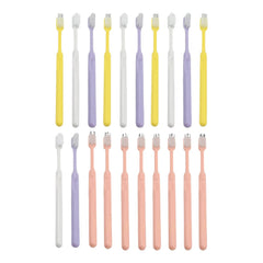 Soft toothbrushes in colorful set