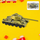 Retro Iron Art Tank Model front view