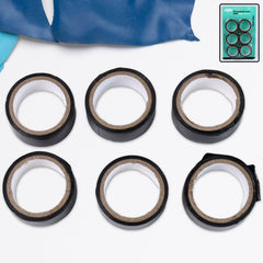 General Electrical Tape 6-pack with durable black PVC rolls