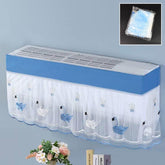 Folding dust cover on indoor split AC unit